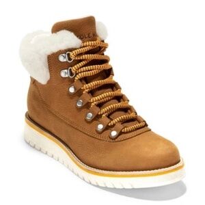 Cole Haan ZEROGRAND Explore Upstate Waterproof Hiker Boot with Genuine Shearling